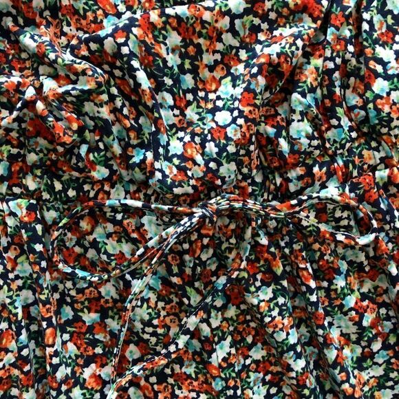 Ditsy Floral Printed Strapless Jumpsuit Joggers - Picture 5 of 9